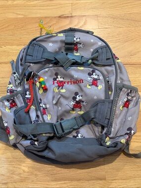 Pottery Barn Kids Gray Mickey Mouse Backpack, Small